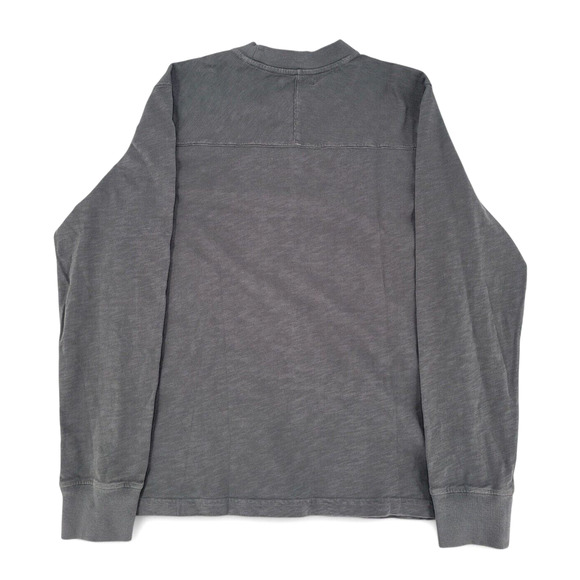 AE77 American Eagle Mens Medium Long Sleeve Crew Neck Shirt Gray Vintage Casual - Picture 3 of 5